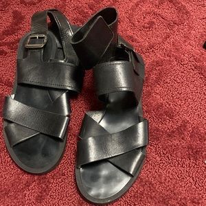 Zara flat stripy sandal